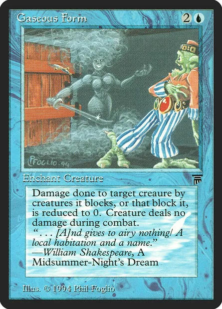 Forme gazeuse, carte Magic LEG 59 — extension Legends