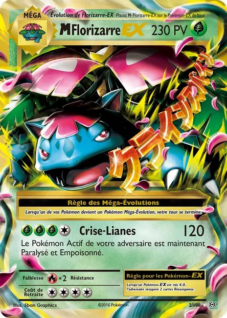 M-Florizarre EX, carte Pokémon EVO 2 — extension Évolutions