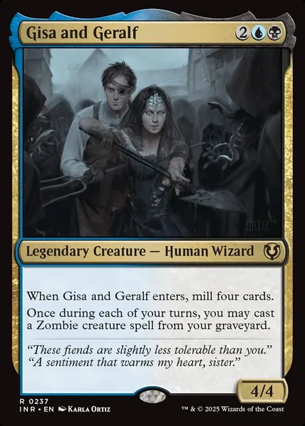 Gisa and Geralf, Magic card INR 237 — Innistrad Remastered set