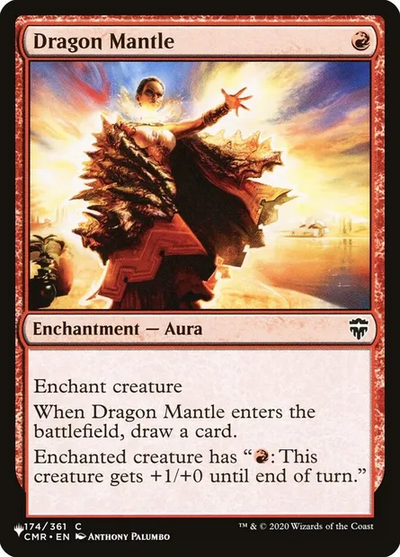 Dragon Mantle, Magic card PLST CMR-174 — The List set