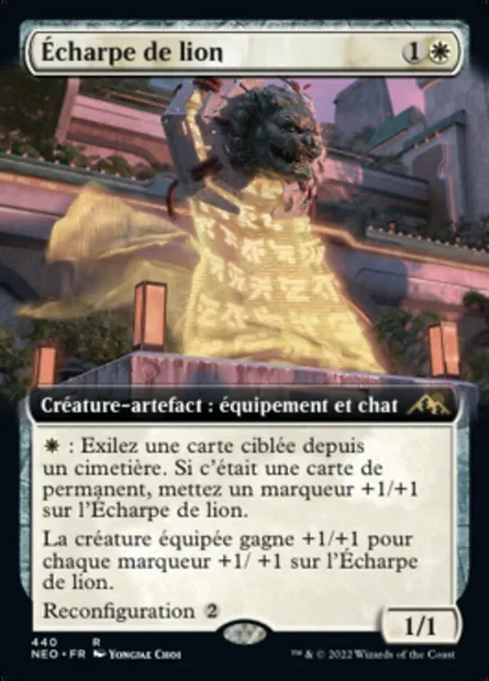 Écharpe de lion, carte Magic NEO 440 — extension Kamigawa: La Dynastie Néon
