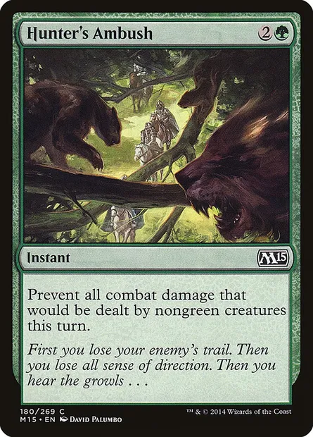 Hunter's Ambush, Magic card M15 180 — Magic 2015 set