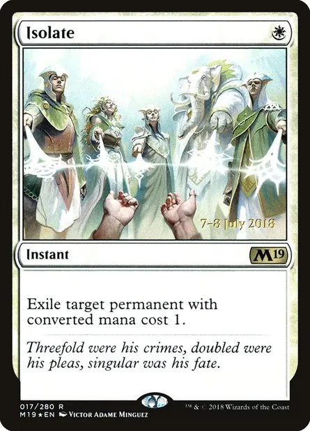 Isolate, Magic card PM19 17s — Core Set 2019 Promos set