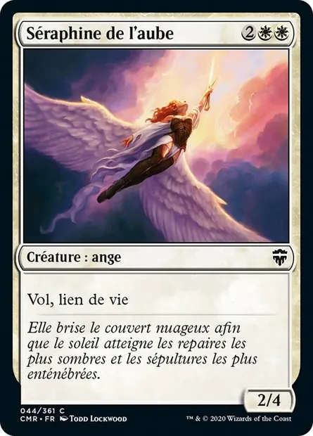 Séraphine de l'aube, carte Magic CMR 44 — extension Commander Legends