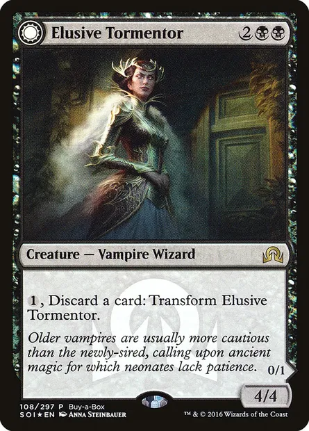Persécutrice insaisissable // Brume insidieuse, carte Magic PSOI 108 — extension Shadows over Innistrad Promos