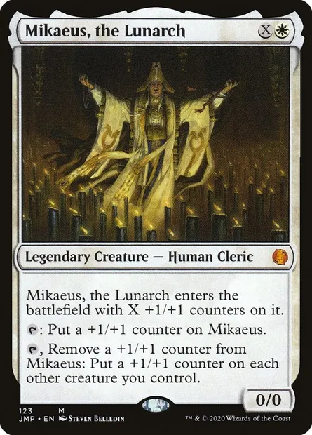 Mikaeus, le lunarque, carte Magic JMP 123 — extension Jumpstart