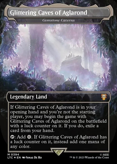 Gemstone Caverns, Magic card LTC 394 — Tales of Middle-earth Commander set
