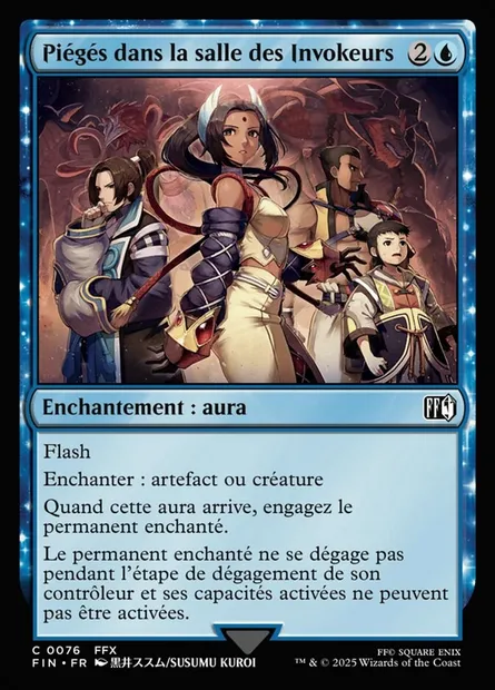 Piégés dans la salle des Invokeurs, carte Magic FIN 76 — extension Final Fantasy