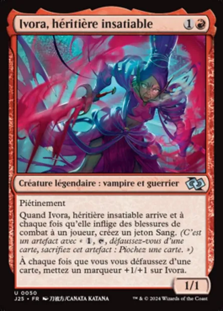 Ivora, héritière insatiable, carte Magic J25 50 — extension Foundations Jumpstart