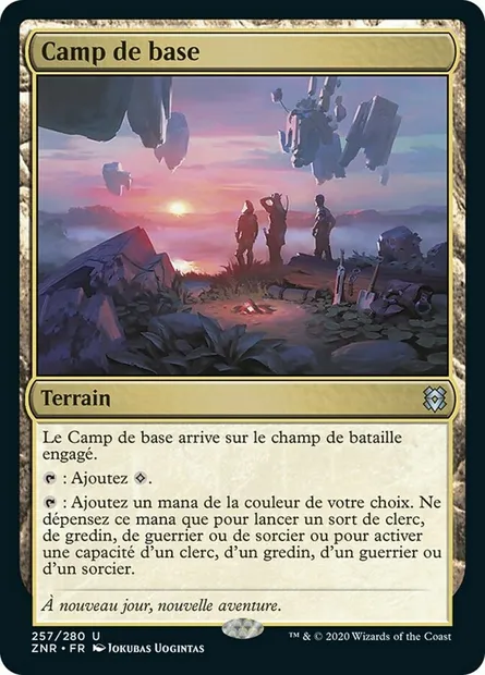 Camp de base, carte Magic ZNR 257 — extension Renaissance de Zendikar