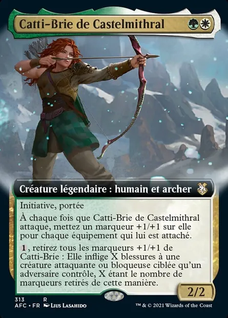 Catti-Brie de Castelmithral, carte Magic AFC 313 — extension Forgotten Realms Commander