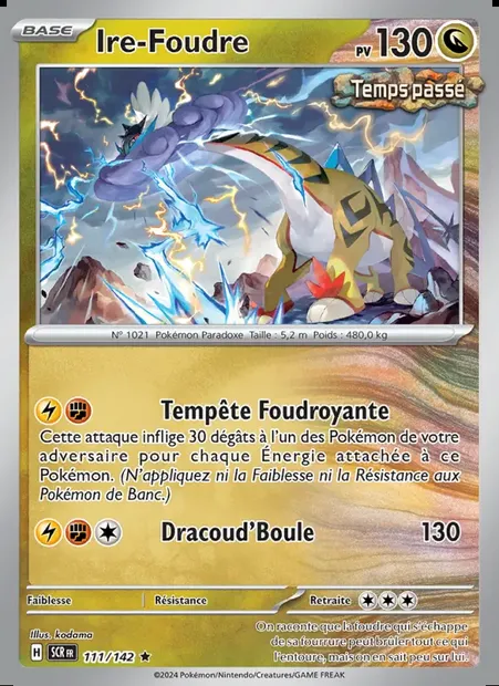 Ire-Foudre, carte Pokémon SCR 111 — extension Couronne Stellaire