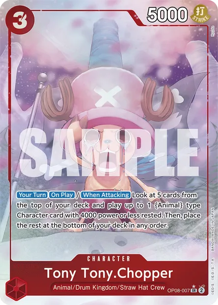 Tony Tony.Chopper, One Piece card OP08-007 — TWO LEGENDS set