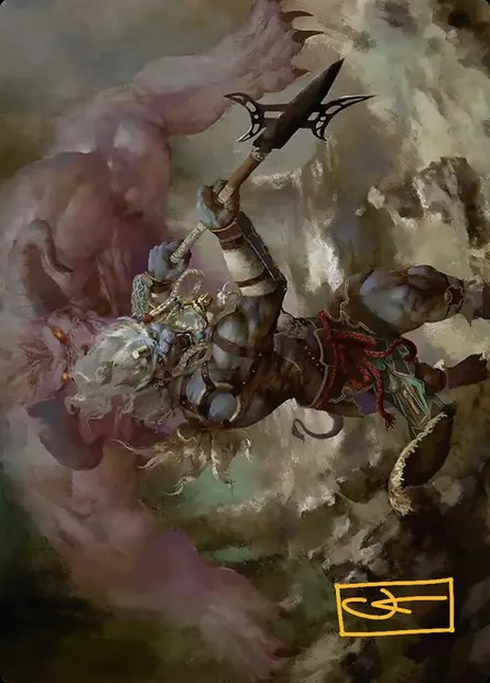 Kimahri, Valiant Guardian // Kimahri, Valiant Guardian, carte Magic AFIN 29 — extension Final Fantasy Art Series