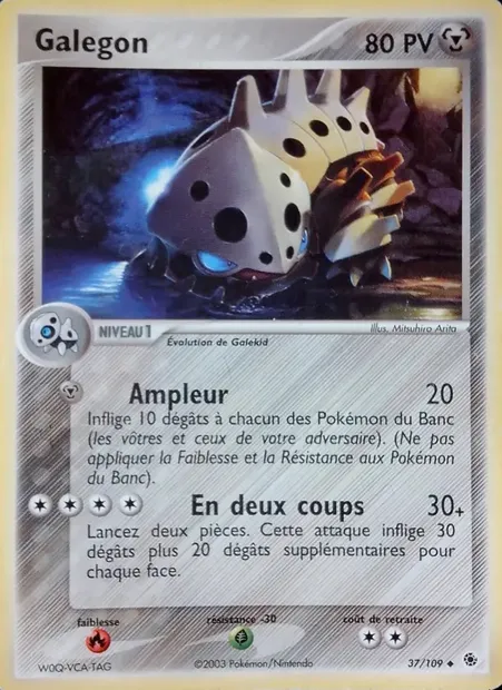 Galegon, carte Pokémon RS 37 — extension EX Rubis & Saphir