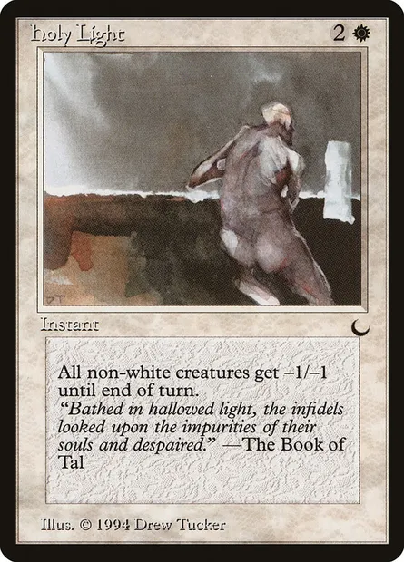Holy Light, Magic card DRK 10 — The Dark set