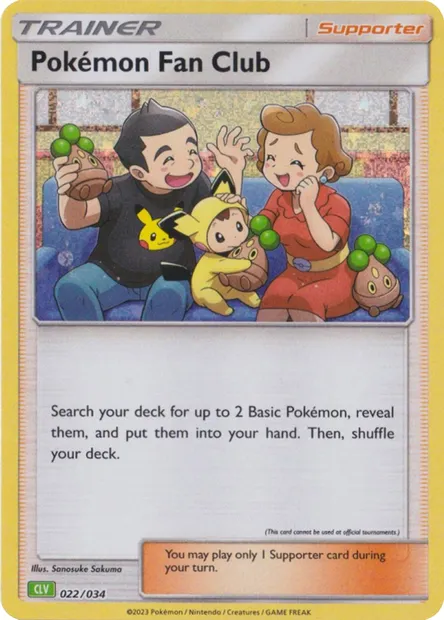 Pokémon Fan Club, Pokémon card CLV 022 — Pokémon TCG Classic: Venusaur & Lugia ex Deck set