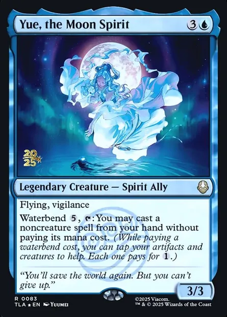 Yue, l'esprit de la Lune, carte Magic PTLA 83s — extension Avatar: The Last Airbender Promos