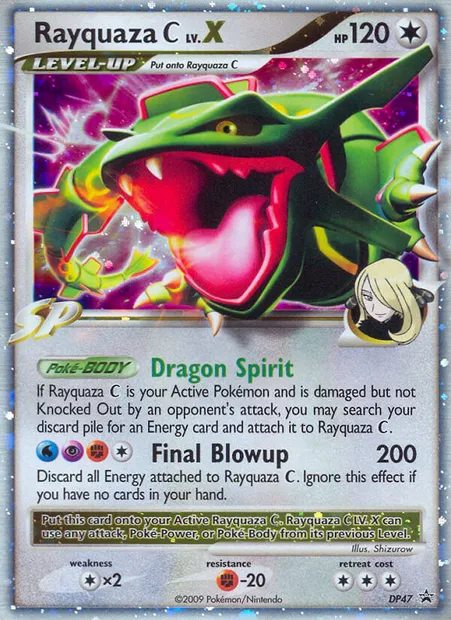 Rayquaza C, Pokémon card DP 47 — DP Black Star Promos set
