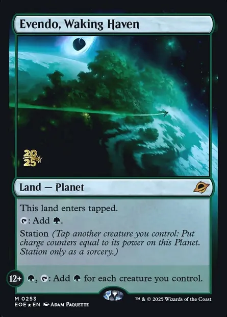 Evendo, Waking Haven, Magic card PEOE 253s — Edge of Eternities Promos set