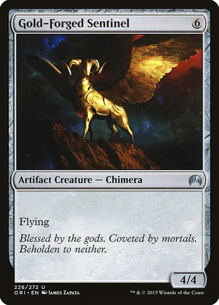 Gold-Forged Sentinel, Magic card ORI 226 — Magic Origins set