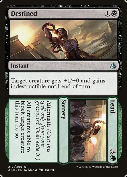 Destined // Lead, Magic card AKH 217 — Amonkhet set