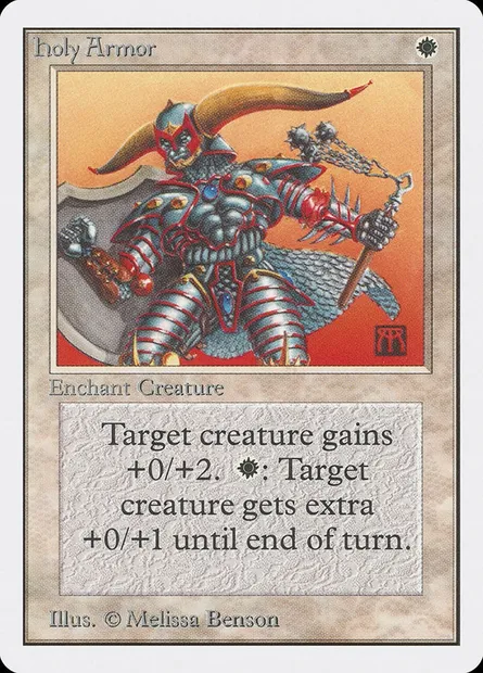 Holy Armor, Magic card 2ED 24 — Unlimited Edition set