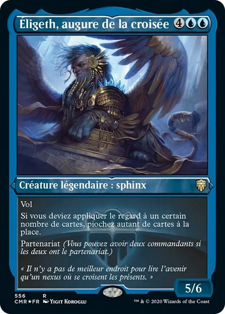 Éligeth, augure de la croisée, carte Magic CMR 556 — extension Commander Legends