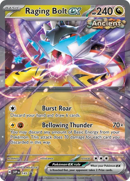 Raging Bolt ex, Pokémon card PR-SV 145 — SVP Black Star Promos set