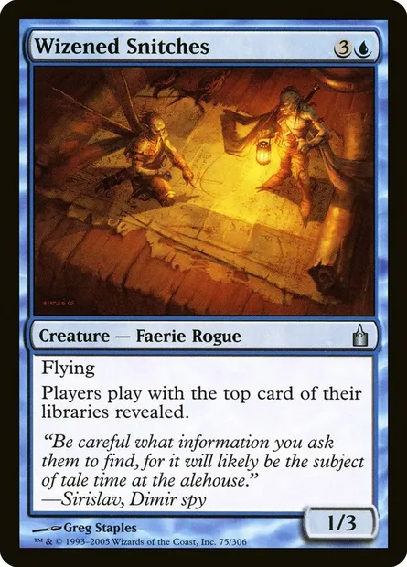 Wizened Snitches, Magic card RAV 75 — Ravnica: City of Guilds set