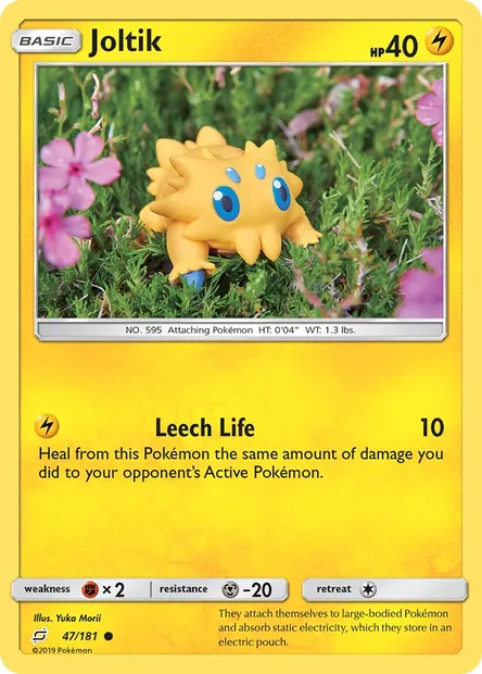 Joltik, Pokémon card TEU 47 — Team Up set