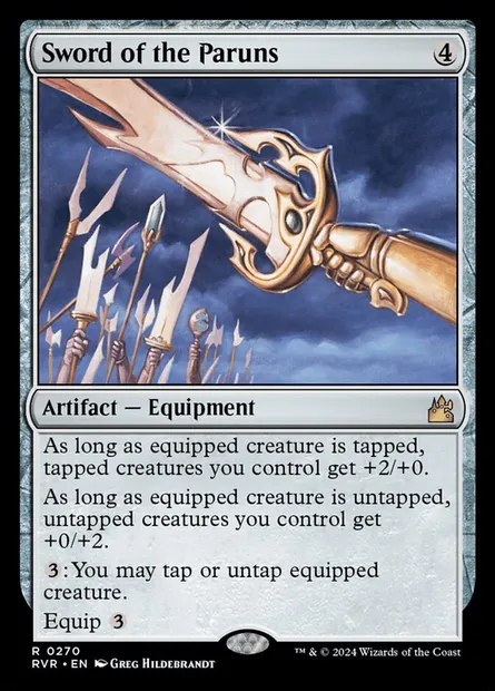 Sword of the Paruns, Magic card RVR 270 — Ravnica Remastered set