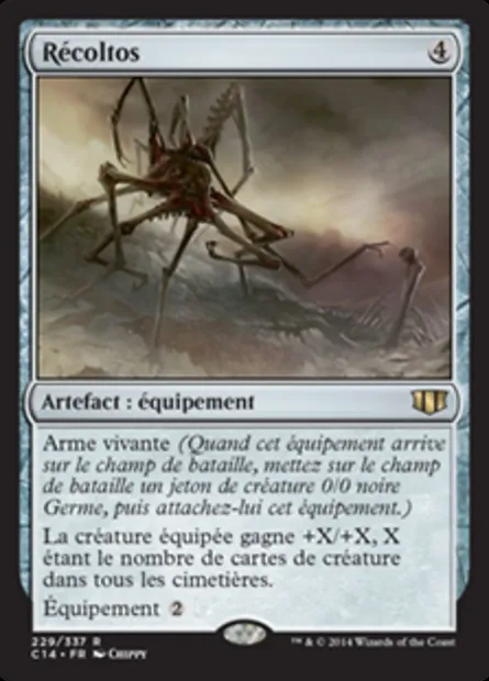 Récoltos, carte Magic C14 229 — extension Commander 2014