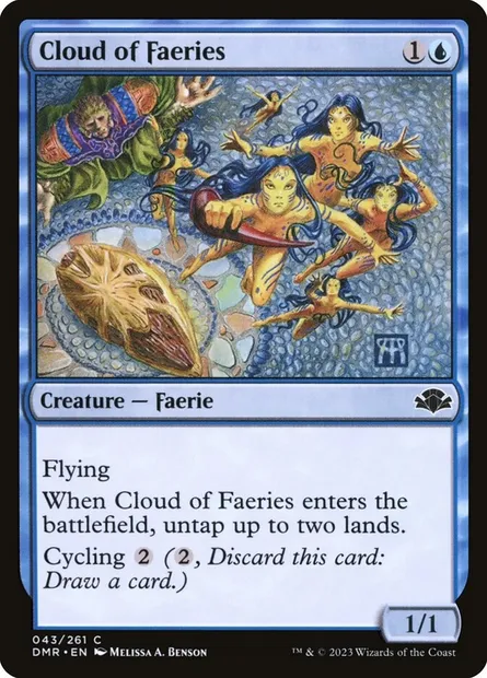 Cloud of Faeries, Magic card DMR 43 — Dominaria Remastered set