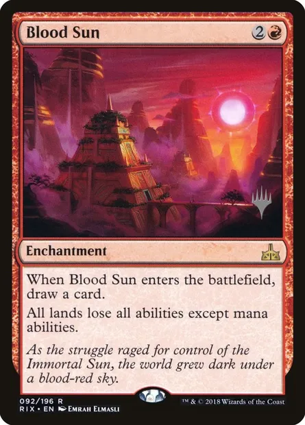 Blood Sun, Magic card PRIX 92p — Rivals of Ixalan Promos set
