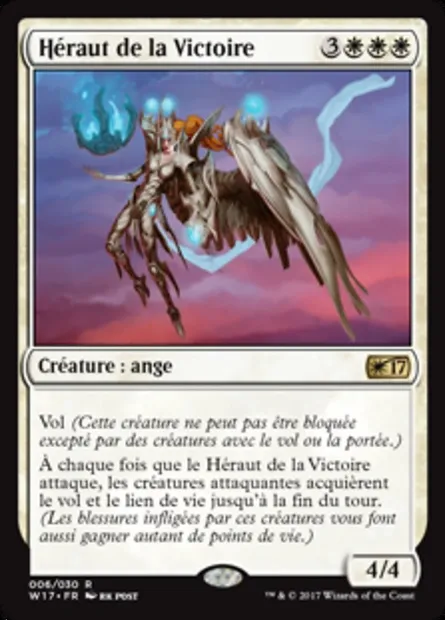 Héraut de la Victoire, carte Magic W17 6 — extension Welcome Deck 2017