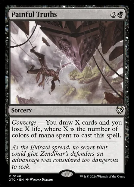 Painful Truths, Magic card OTC 146 — Outlaws of Thunder Junction Commander set