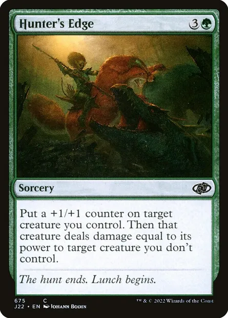 Hunter's Edge, Magic card J22 675 — Jumpstart 2022 set