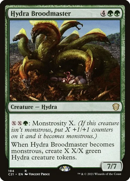 Hydra Broodmaster, Magic card C21 194 — Commander 2021 set