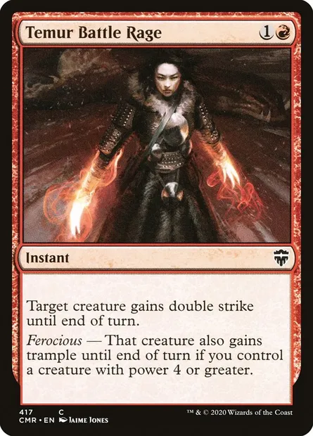 Temur Battle Rage, Magic card CMR 417 — Commander Legends set