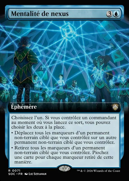 Mentalité de nexus, carte Magic SOC 71 — extension Secrets of Strixhaven Commander