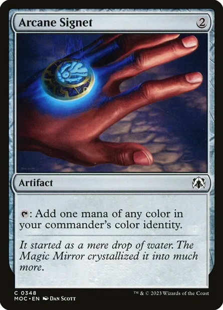 Arcane Signet, Magic card MOC 348 — March of the Machine Commander set