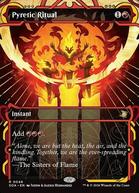 Pyretic Ritual, Magic card SOA 46 — Secrets of Strixhaven Mystical Archive set