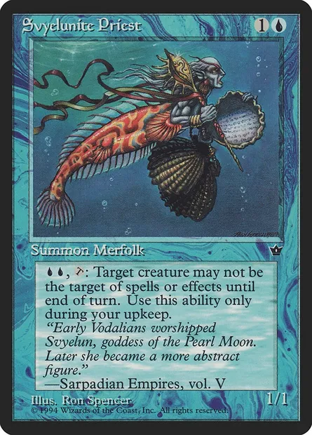 Svyelunite Priest, Magic card FEM 26 — Fallen Empires set