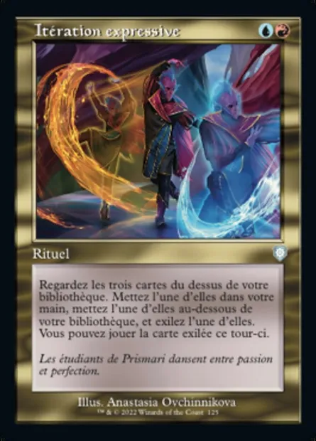 Itération expressive, carte Magic BRC 125 — extension The Brothers' War Commander