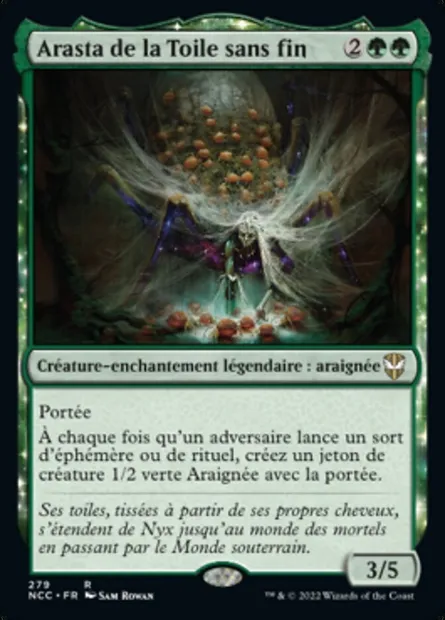 Arasta de la Toile sans fin, carte Magic NCC 279 — extension New Capenna Commander