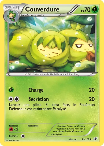 Couverdure, carte Pokémon LTR 11 — extension Legendary Treasures