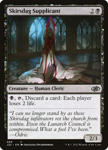 Skirsdag Supplicant, Magic card J22 468 — Jumpstart 2022 set