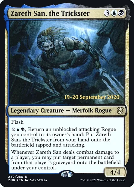 Zareth San, the Trickster, Magic card PZNR 242s — Zendikar Rising Promos set