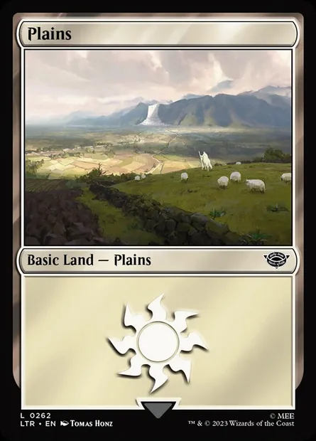 Plains, Magic card LTR 262 — The Lord of the Rings: Tales of Middle-earth set